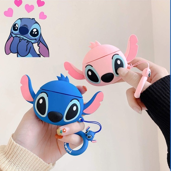 Accessories - Kawaii Lilo & Stitch AirPod Silicone Case one pair